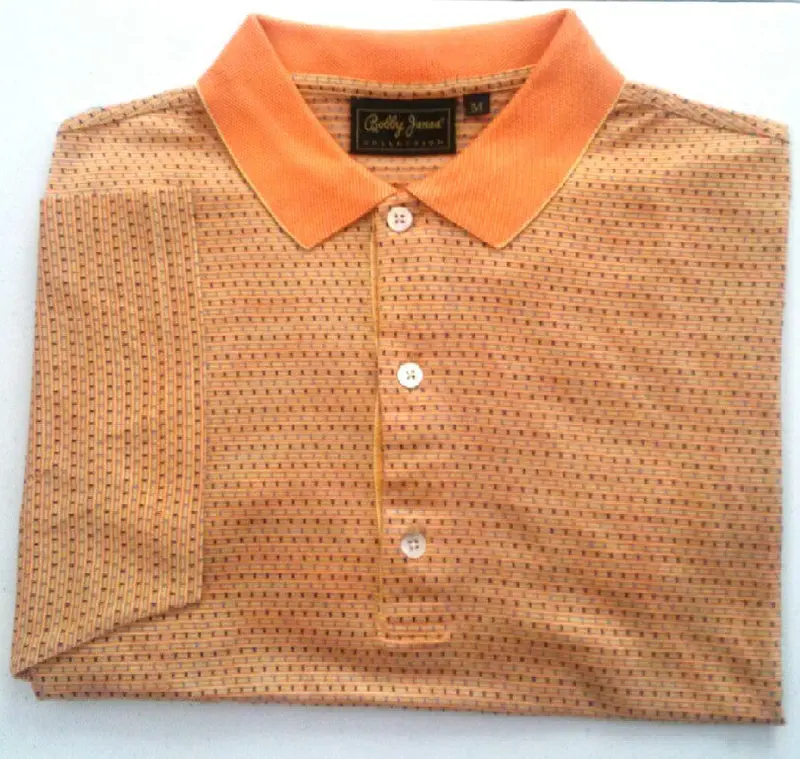 New- Bobby Jones Mini Check Polo/ Golf Shirt- Size M 1