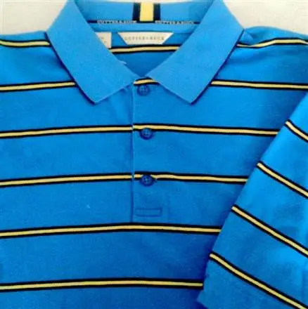 New- Cutter & Buck Horizontal Stripe Polo/ Golf Shirt - Size S 1