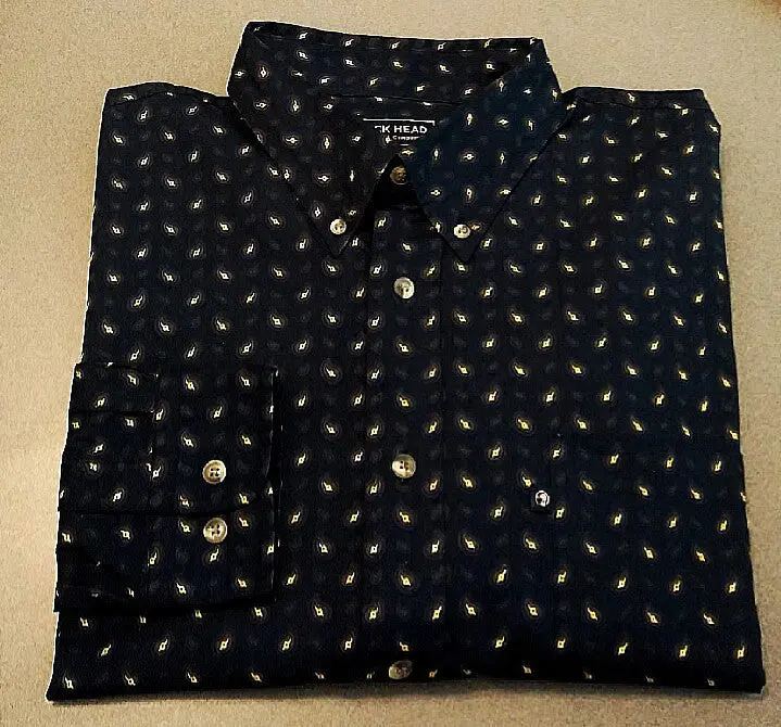 New- Duck Head Apparel-Blue Paisley,100% Cotton,Bd Fashion Shirt- Size L 1