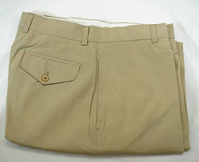 New- Tallia Cotton Blend Khaki Trousers- Size 32X29 1
