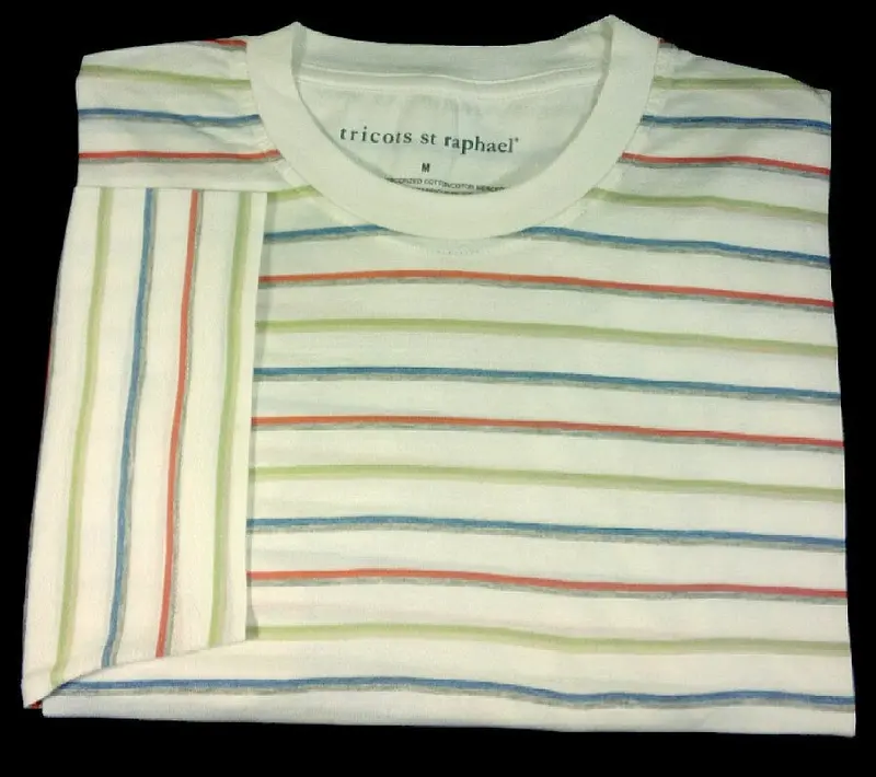 New- Tricots St.Raphael Short Sleeve Mererized Cotton Tee- Size M 1