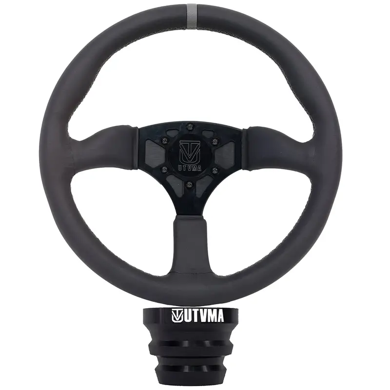 Octane Premium Leather Steering Wheel with Hub Adapter