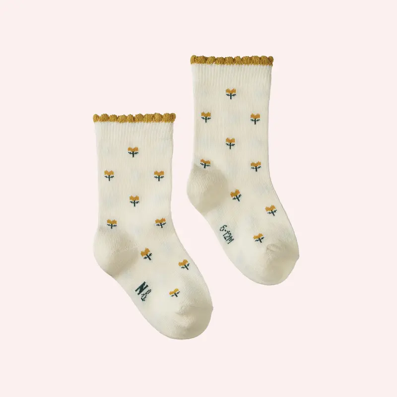 Organic Cotton Socks - Tulips 1