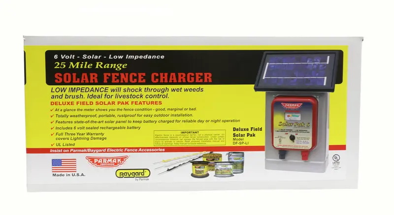 Parmak Deluxe Field Solar Pak 6V. Solar Fence Charger - 102111 1