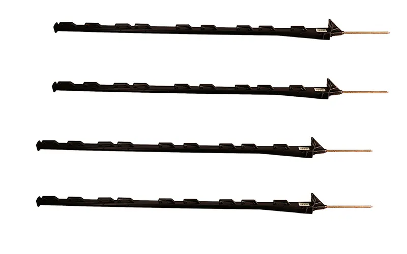 Parmak Precision Products Bigfoot Poly Post 48" Black - 500821 1