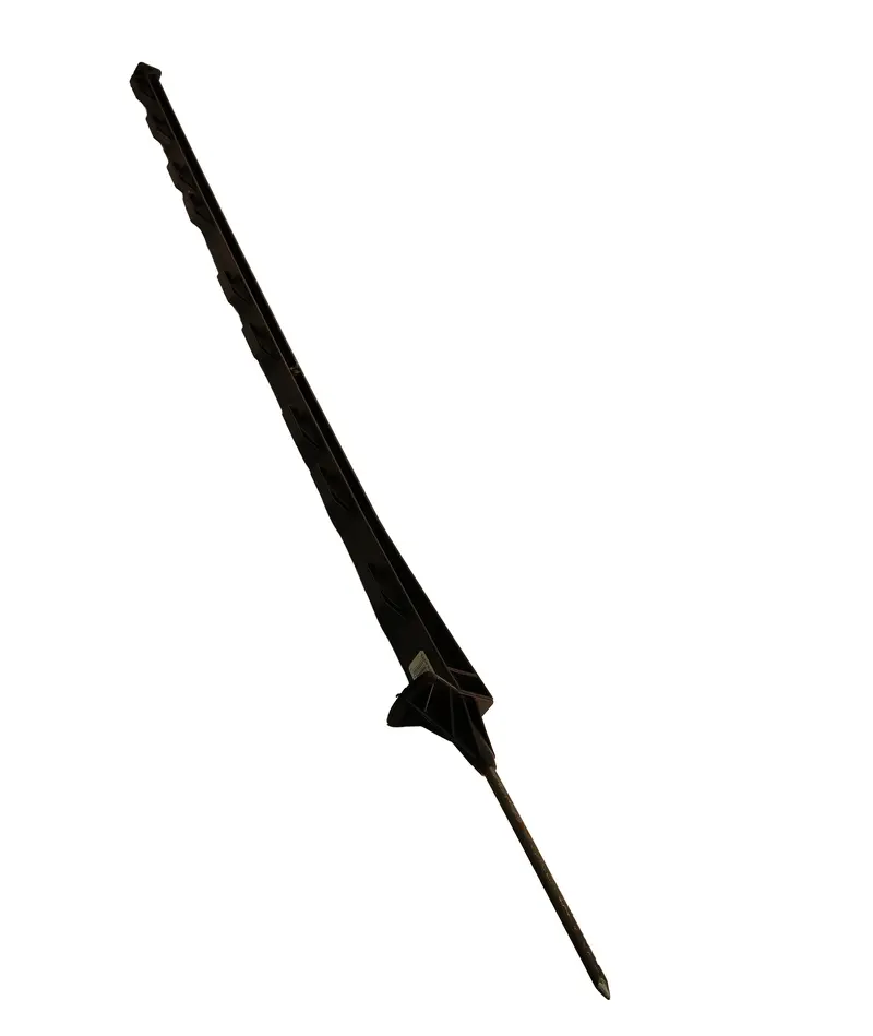 Parmak Precision Products Bigfoot Poly Post 48"  Black - 500821 1