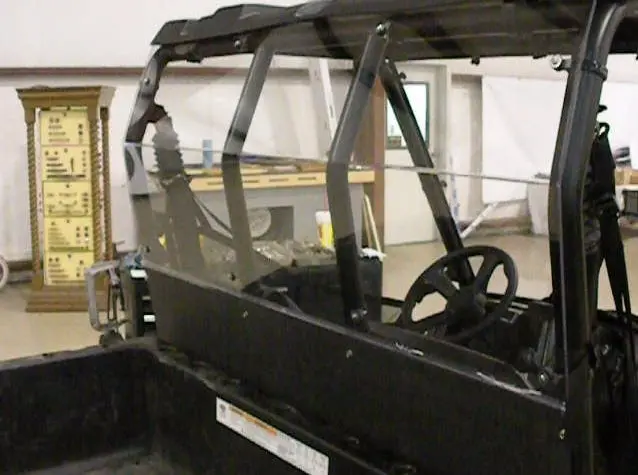 Polaris Ranger Midsize 400/500/570/800/Ev Rear Window Dust Shield Kit 1