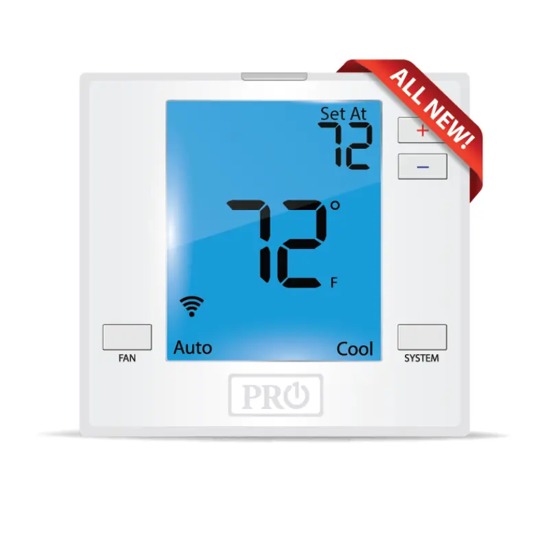 Programmable Through App - 1H/1C Single Stage W/ 4" Display  - Hardwire Only 1