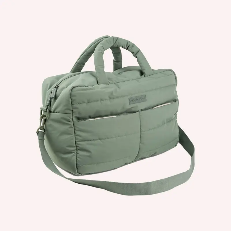 Quilted Changing Bag - Green 1