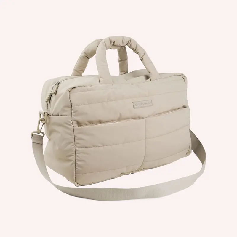 Quilted Changing Bag - Sand 1