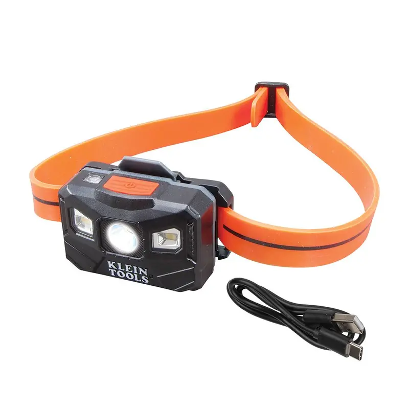 Rechargeable Headlamp With Silicone Strap - 400 Lumens - All-Day Runtime 1