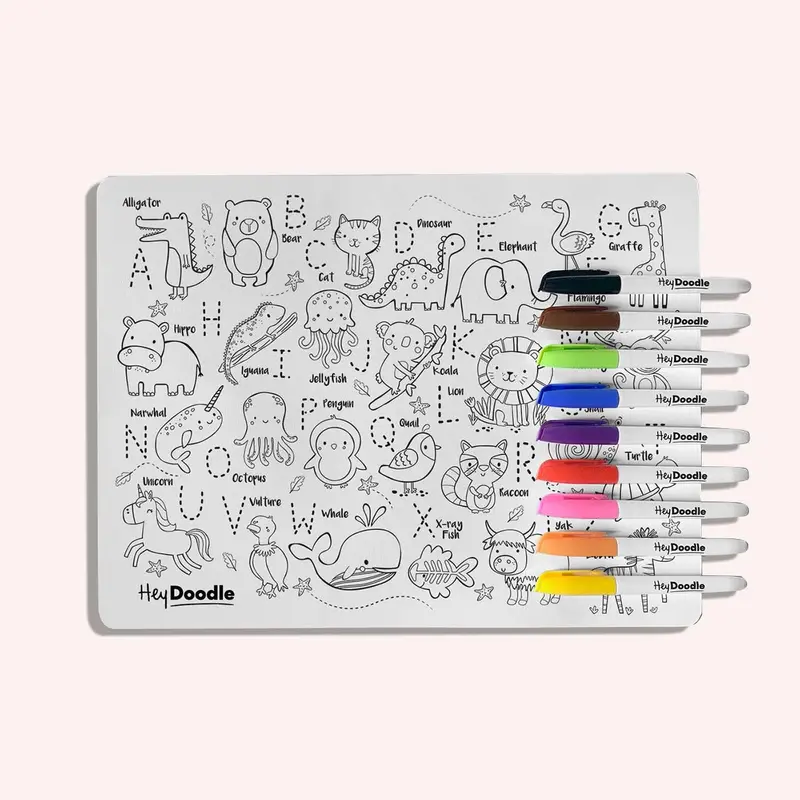 Reusable Colour In Placemat Abc - Into The Wild 1