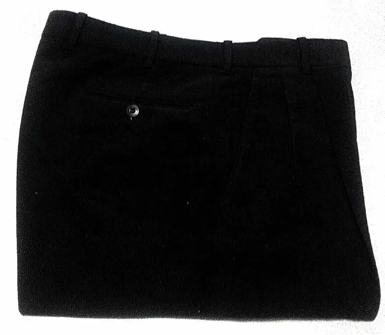 Riviera Sport- Black Microfiber Corduroy Casual Trousers- Size 36X30 1