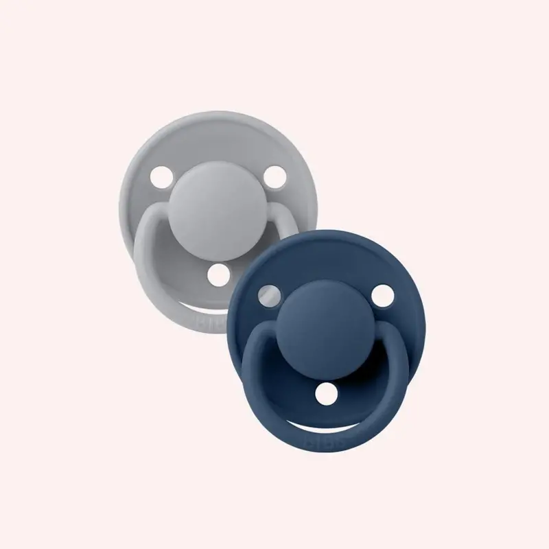 Round De Lux Silicon Dummy Duo - Cloud/Steel Blue 1