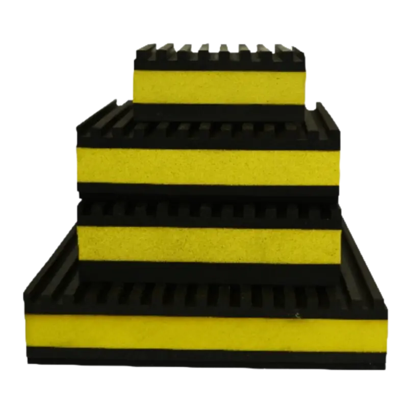 Rubber Eva Anti-Vibration Pads - 6" X 6" X 7/8" 1