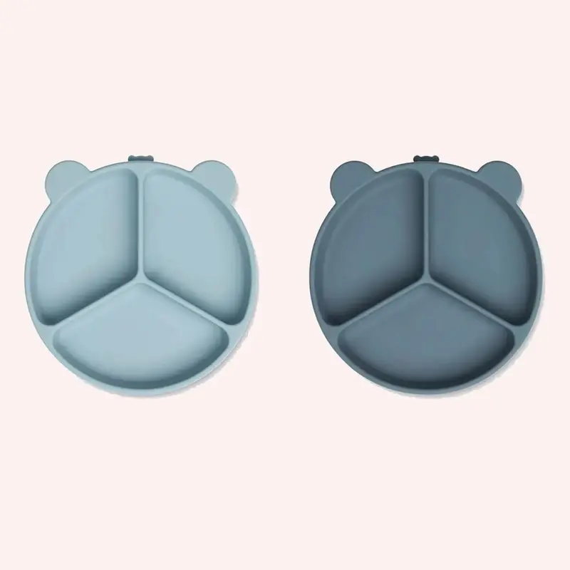 Stacy Divider Suction Plate 2-Pack - Blue Mix 1