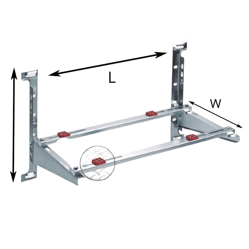 Stailess Steel Wall Condenser Bracket - Max Load: 617Lbs 1