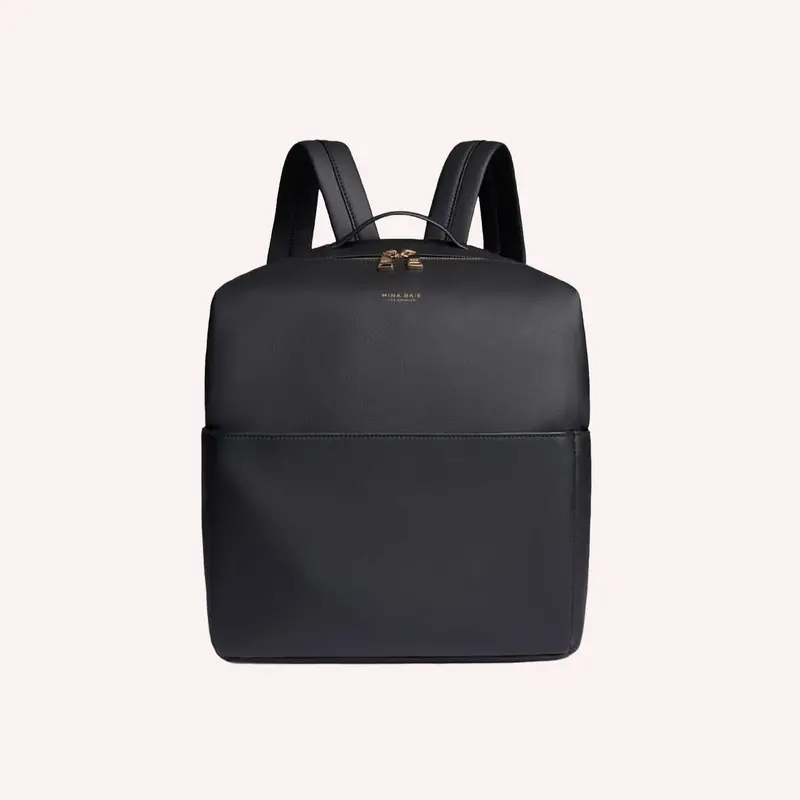 Stevie Vegan Backpack - Black/Gold 1