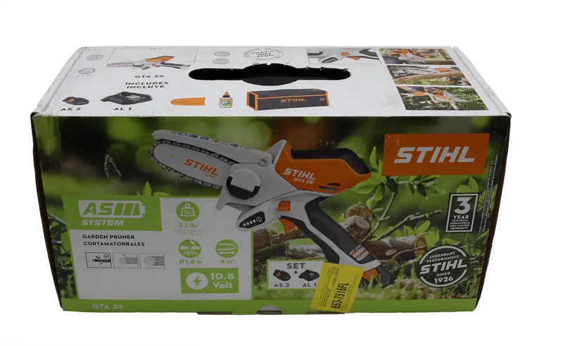 Stihl Gta 26 Cordless Pruner With As 2 Battery & Al 1 Charger - Gta26set 1
