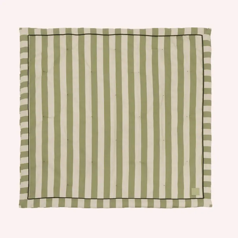 Striped Play Mat - Green 1