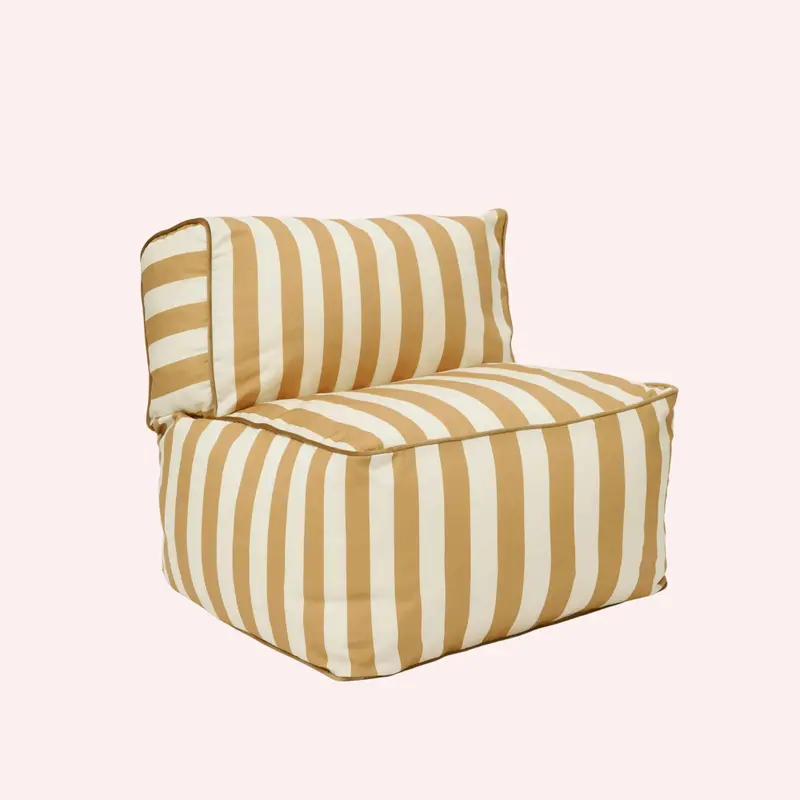 Striped Toddler Lounger - Marigold 1