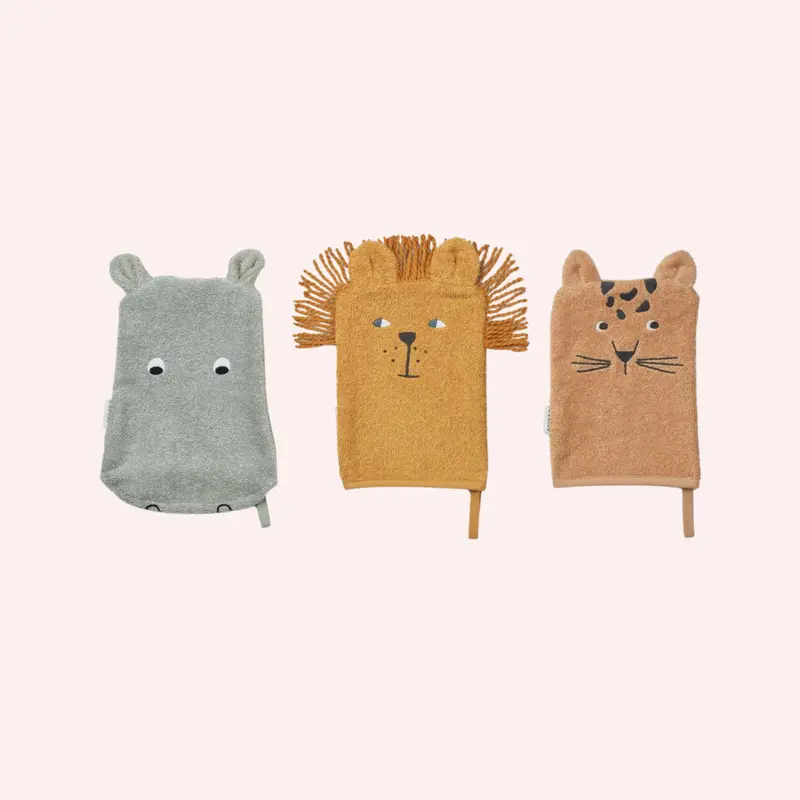 Sylvester Washcloth 3-Pack - Safari Mix 1