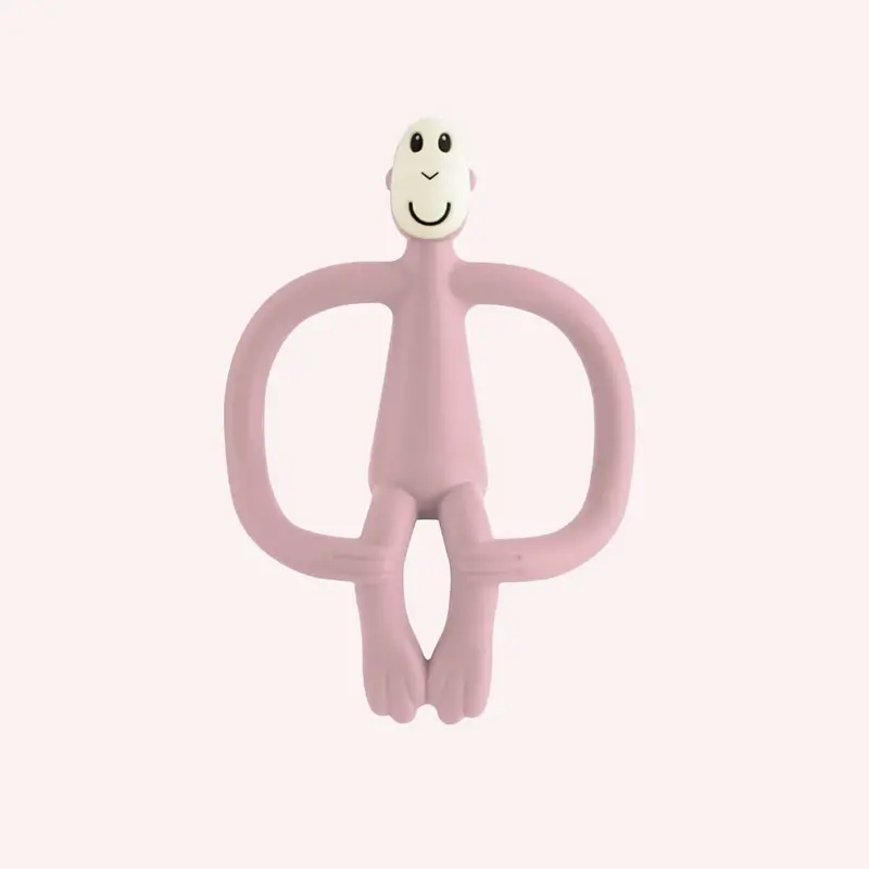 Teething Toy And Gel Applicator - Dusty Pink 1
