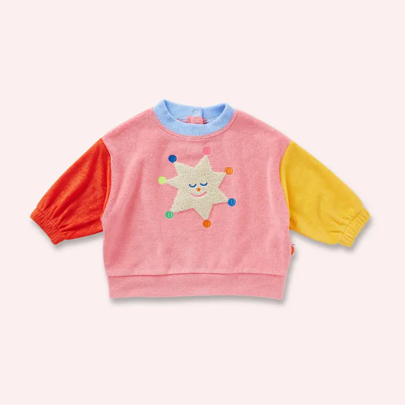 Terry Sweater - Stars Pink 1