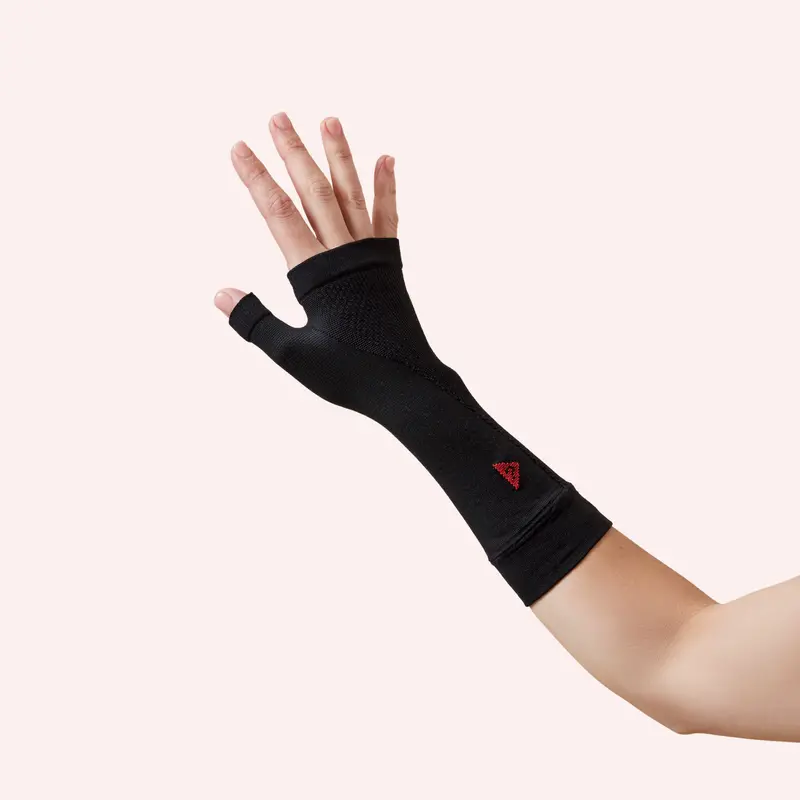 The Helping Hand Wrist Compression Sleeve - Pair - Black/Black 1