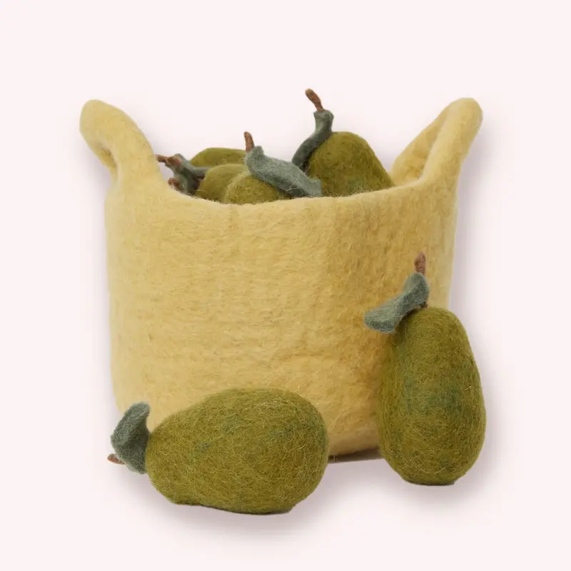 Toy Basket With Pears (6Pk) 1