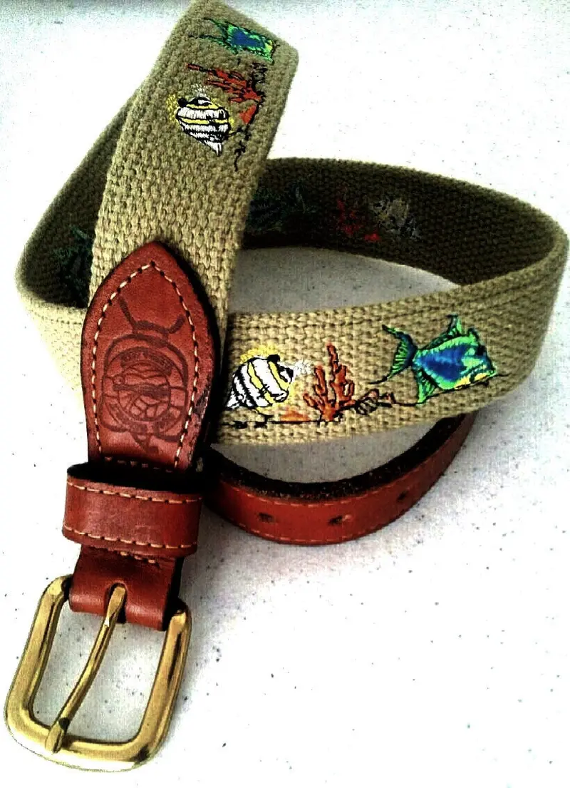 Tropical Reef Novelty Casual Fashion Belt- Size 32 1