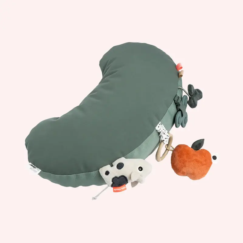 Tummy Time Activity Pillow - Tiny Farm Green 1