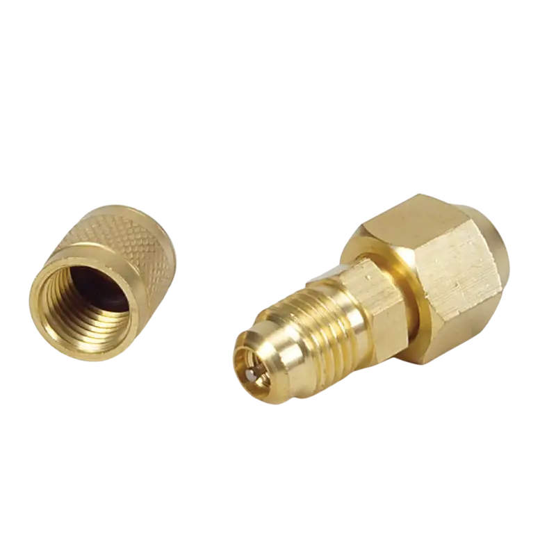 Union With 1/4" Male Flare X 1/4" Access W/Core Remover 1