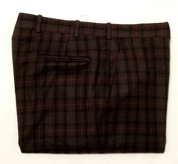 Vintage Blazer Mates Usa-Plaid Flannel Wool Fashion Trousers- Size 36X30 1