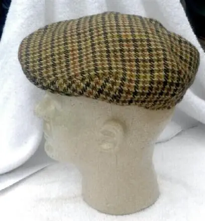 Vintage English Ht Tweed Cap- Size S/M 1