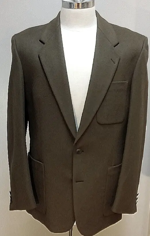 Vintage Rodier Hommes (France)-Wool/Cashmere Patch Pkt Sport Coat- Size (52) 42R 1