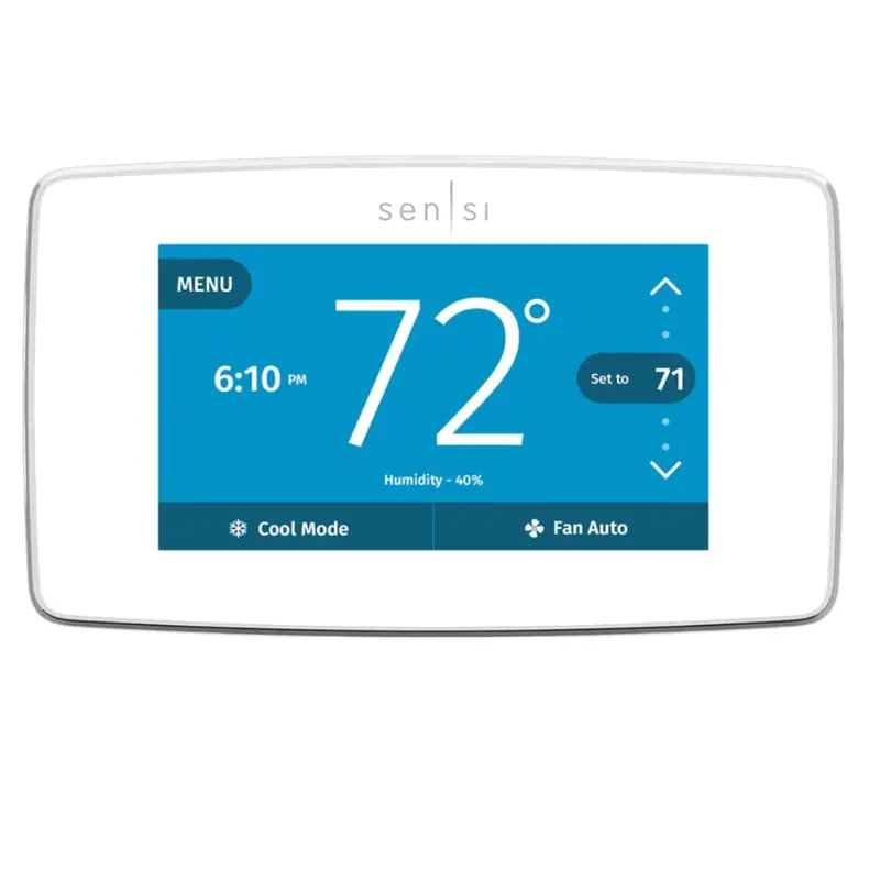 White Sensi Touchscreen Wi-Fi Smart Programmable Thermostat For Smart Home 1
