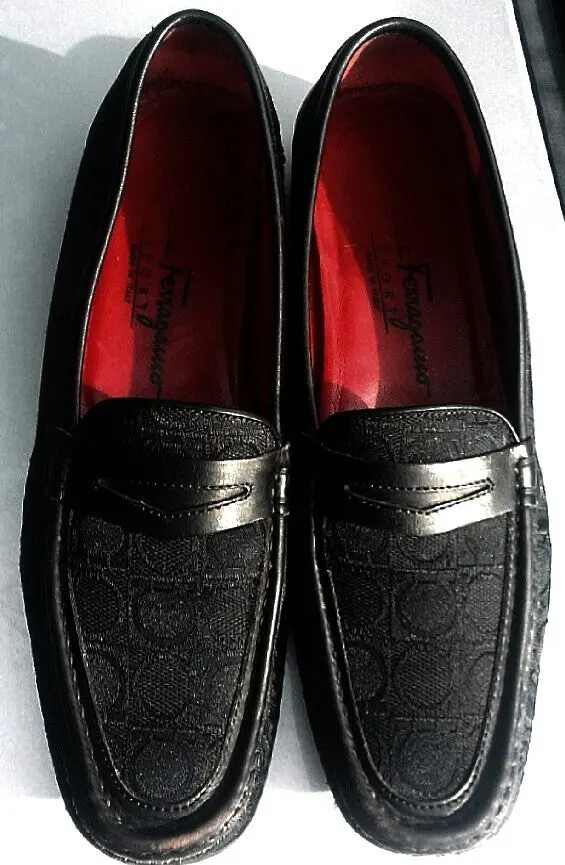 Women's Salvatori Ferragamo Sport- Black Loafer Shoes- Size: 8-2A Narrow 1