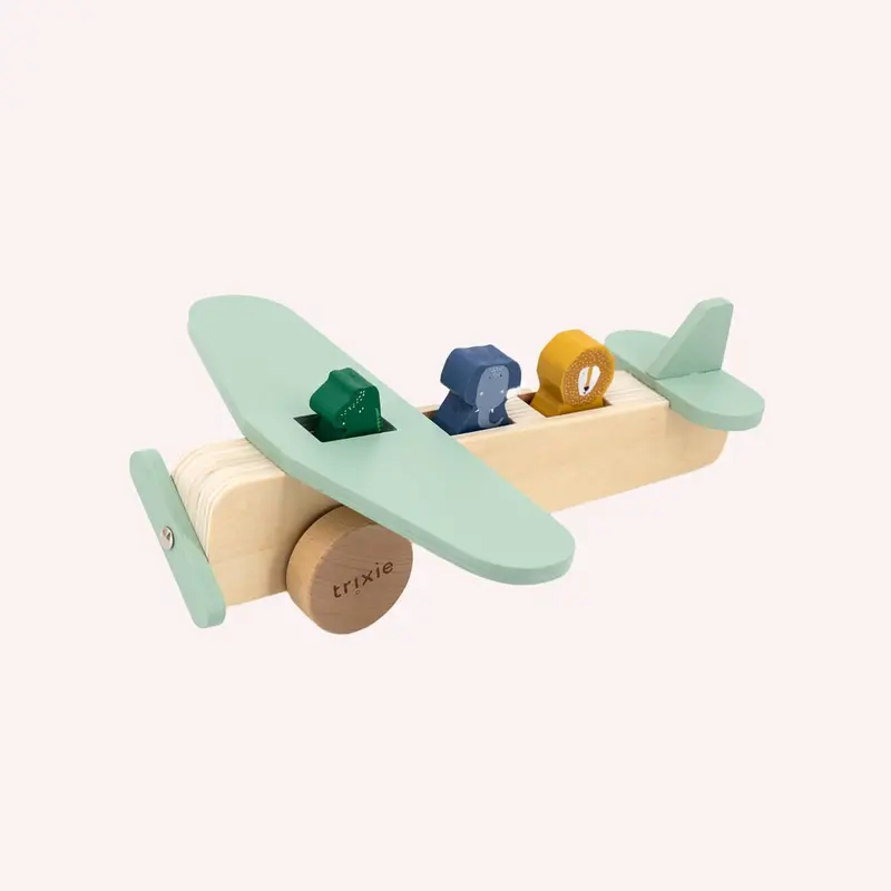 Wooden Animal Airplane 1