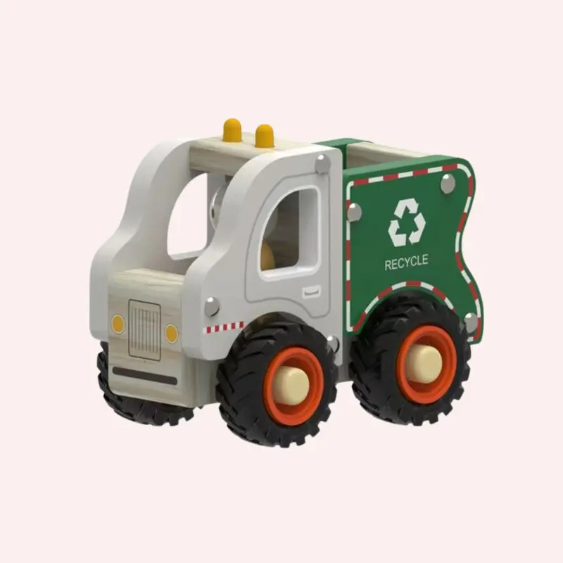 Wooden Rubbish Truck 1