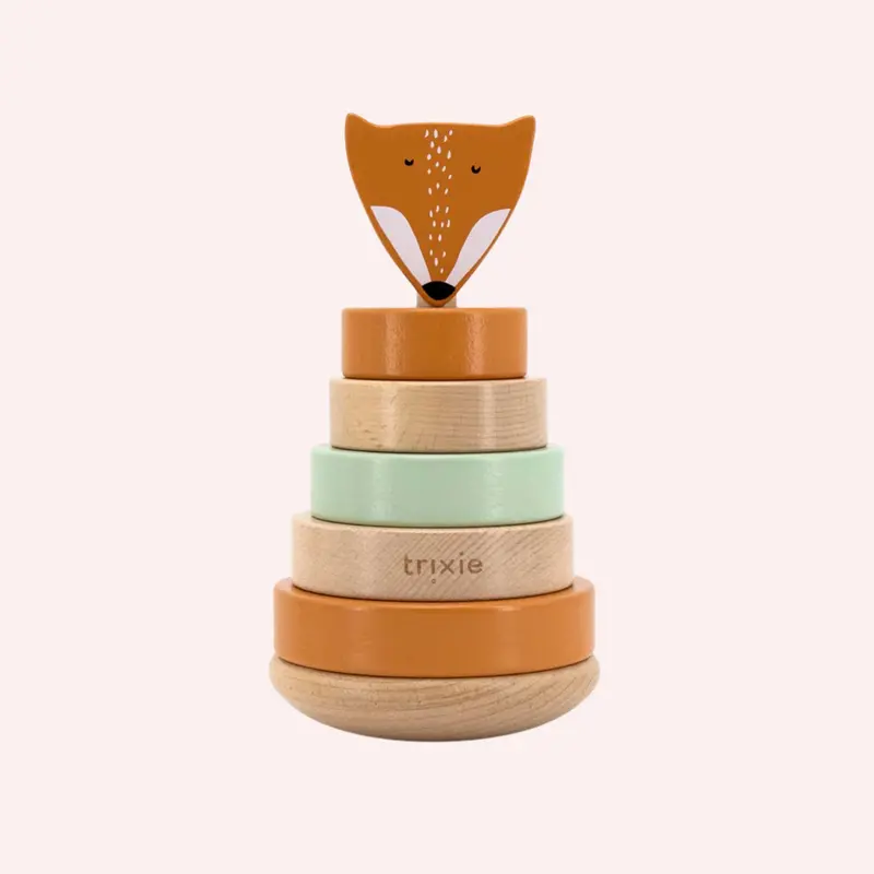 Wooden Stacking Toy - Mr. Fox 1
