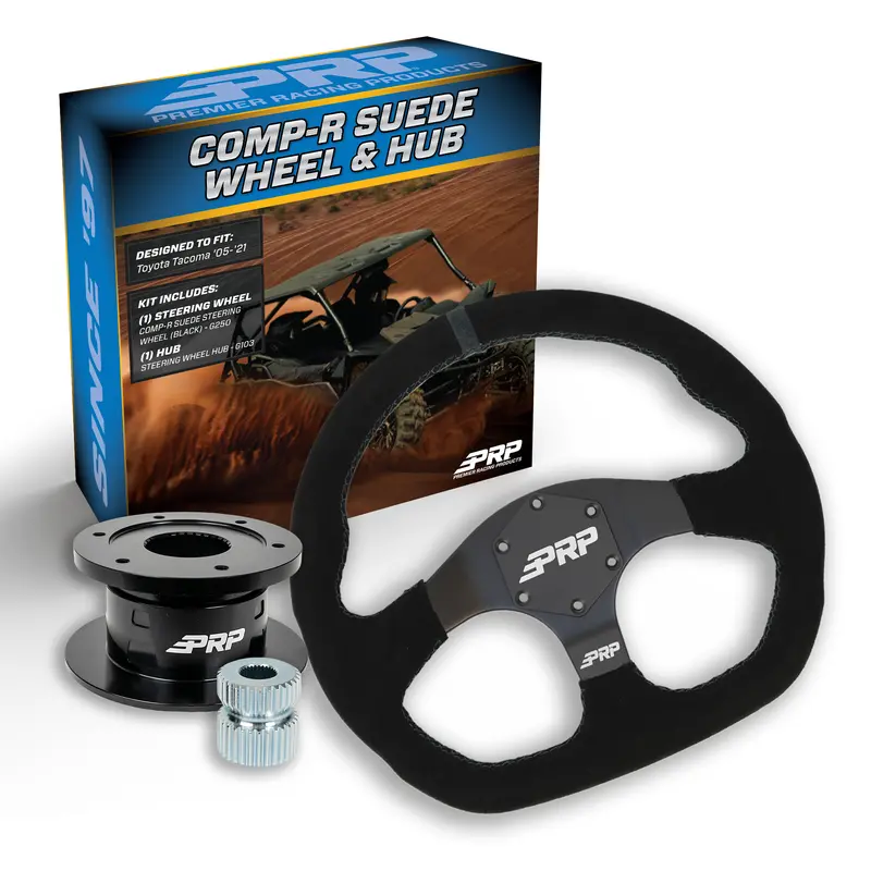 Yamaha Utv D-Shape Suede Steering Wheel Kit With Hub 1