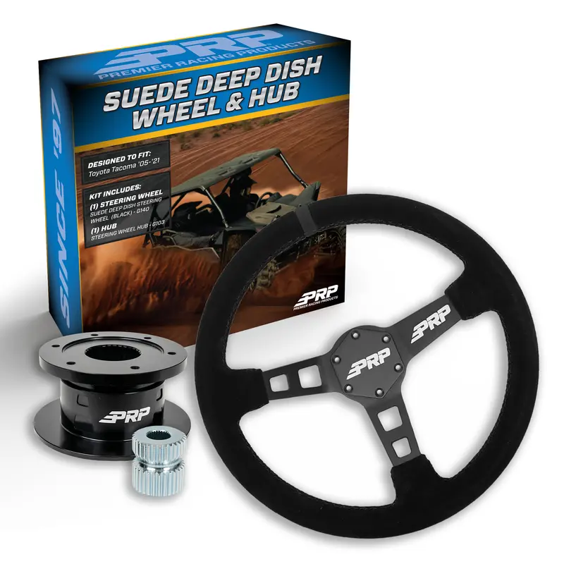 Yamaha Utv Deep Dish Suede Steering Wheel Kit With Hub 1