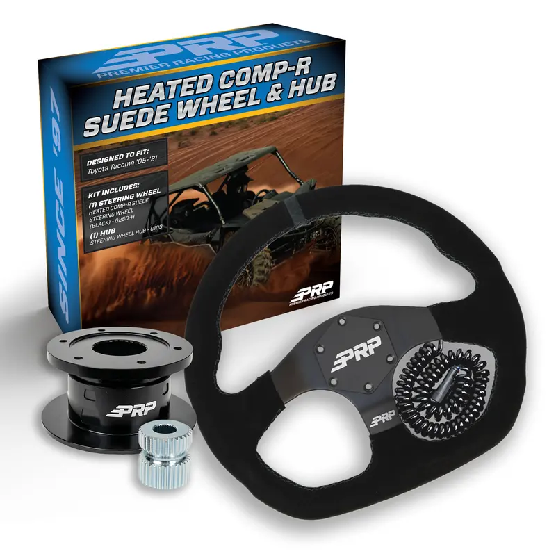 Yamaha Utv Heated D-Shape Suede Steering Wheel Kit With Hub 1