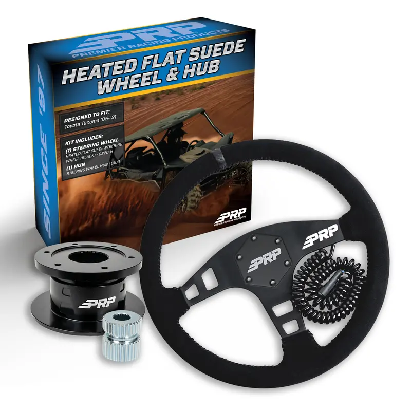 Yamaha Utv Heated Flat Suede Steering Wheel Kit With Hub 1