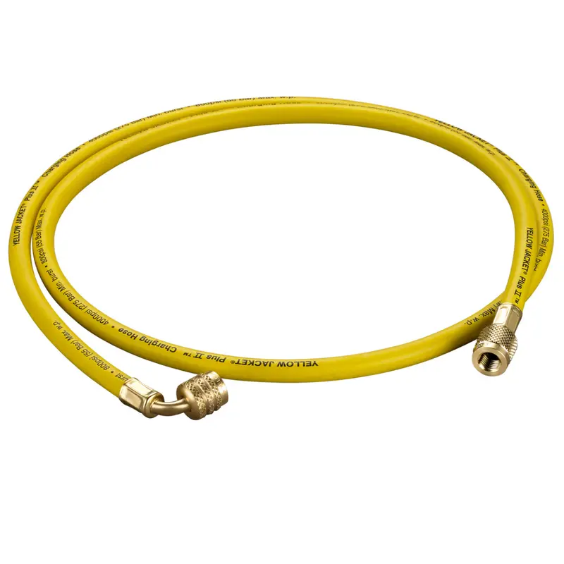 Yellow Plus Ii™ Hose, 60" ¼” Lh To ¼” Rh, 45° W/ Ball Valve - A2l Compatible 1