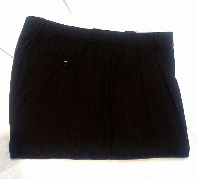 Zanella 'Austin' Brown Flannel Wool Pleated Trousers- Size 35X30 1