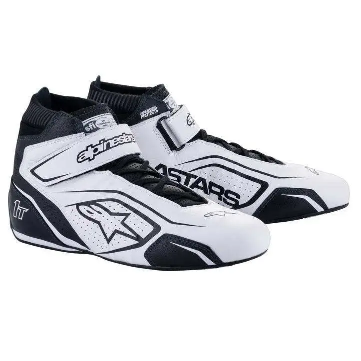 Alpinestars Tech-1T V3 Racing Shoe — White/Black, Size 7.5 (Model 2710122-21) 1