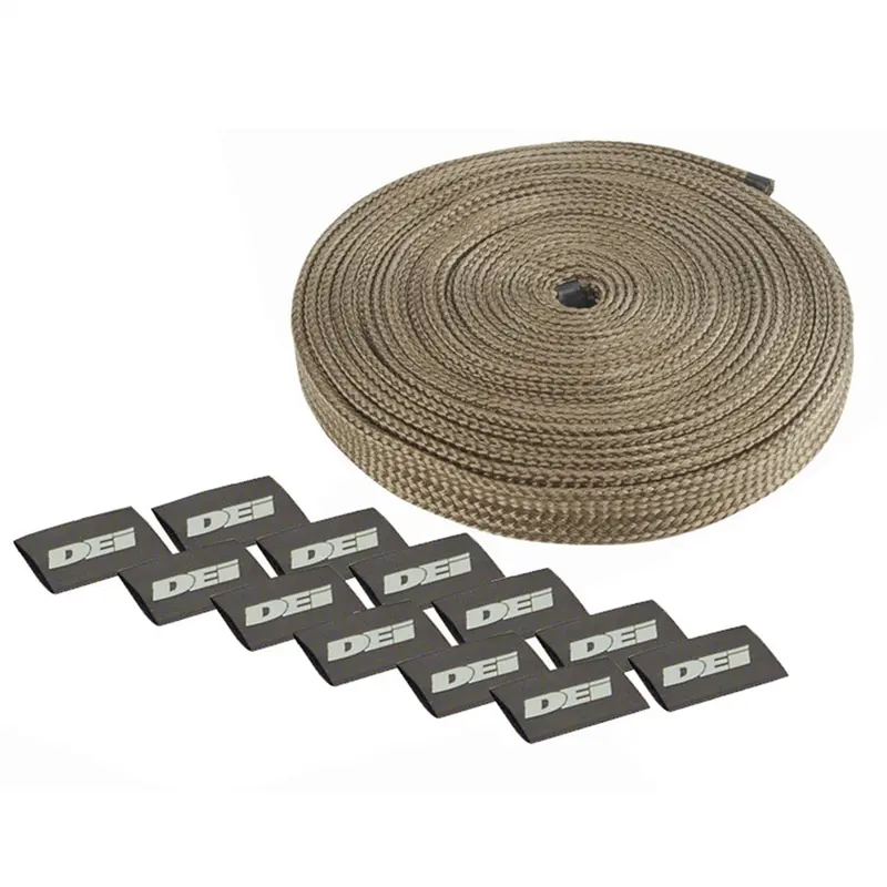 Design Engineering 10579 Protect-A-Wire Titanium Heat Shield Kit For 4-Cylinder Engines 1