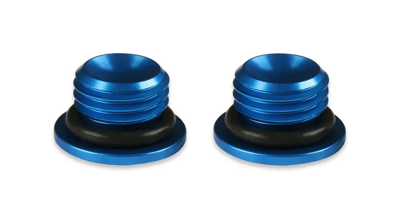 Earl'S Performance Blue-Anodized -4An O-Ring Port Plug Kit (2-Pack) 1